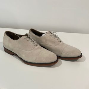 Suede Oxford Grey Dress Shoes M8